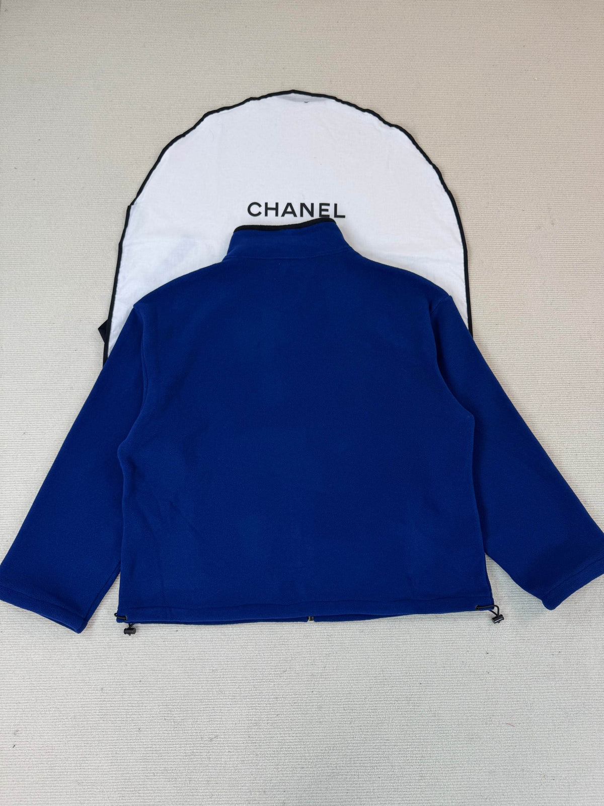 Miu 26s Fleece Jacket Blue Cashmere Cotton 433036