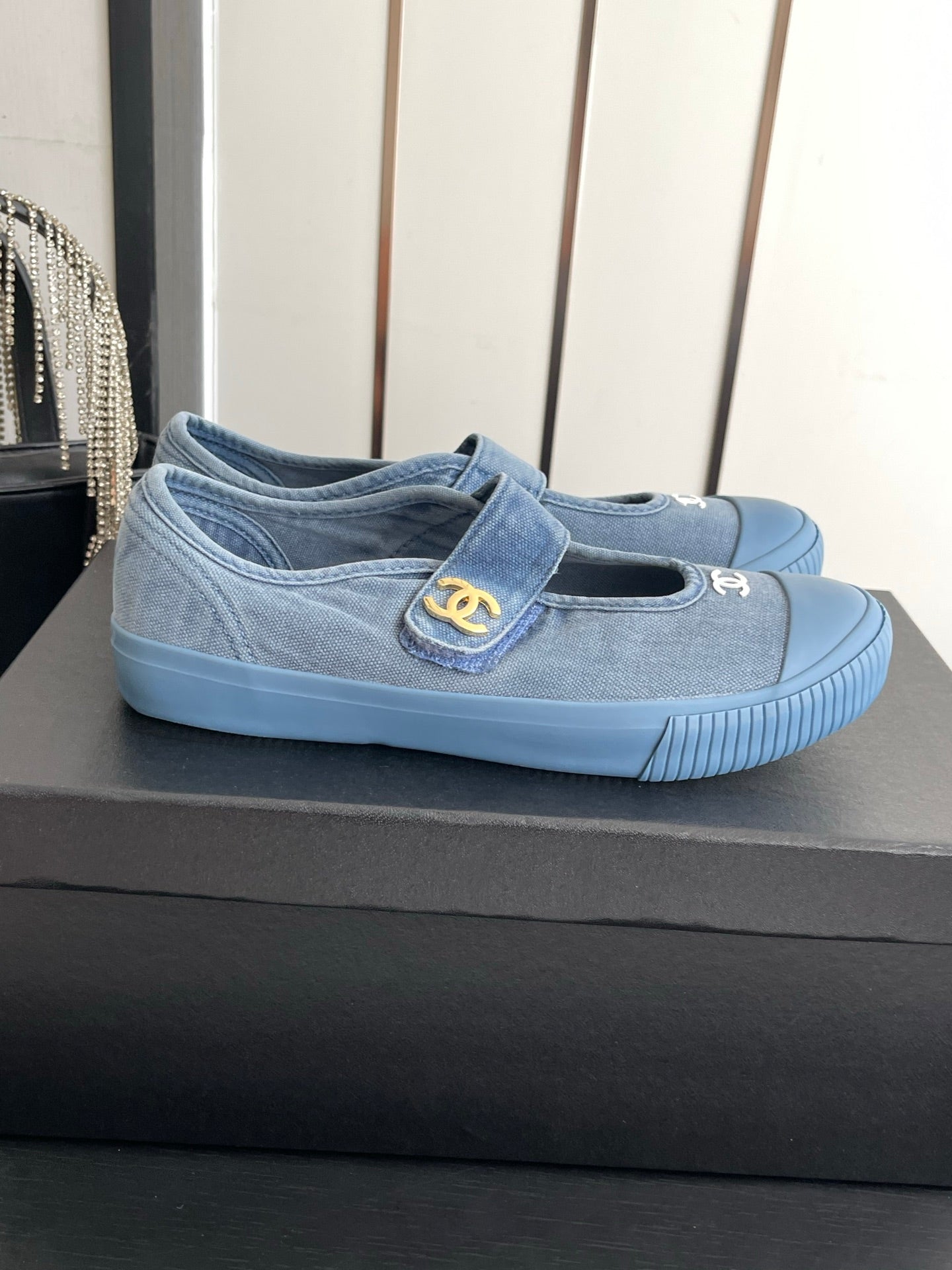 CC 26s Mary Jane Sneakers Blue Canvas 945161