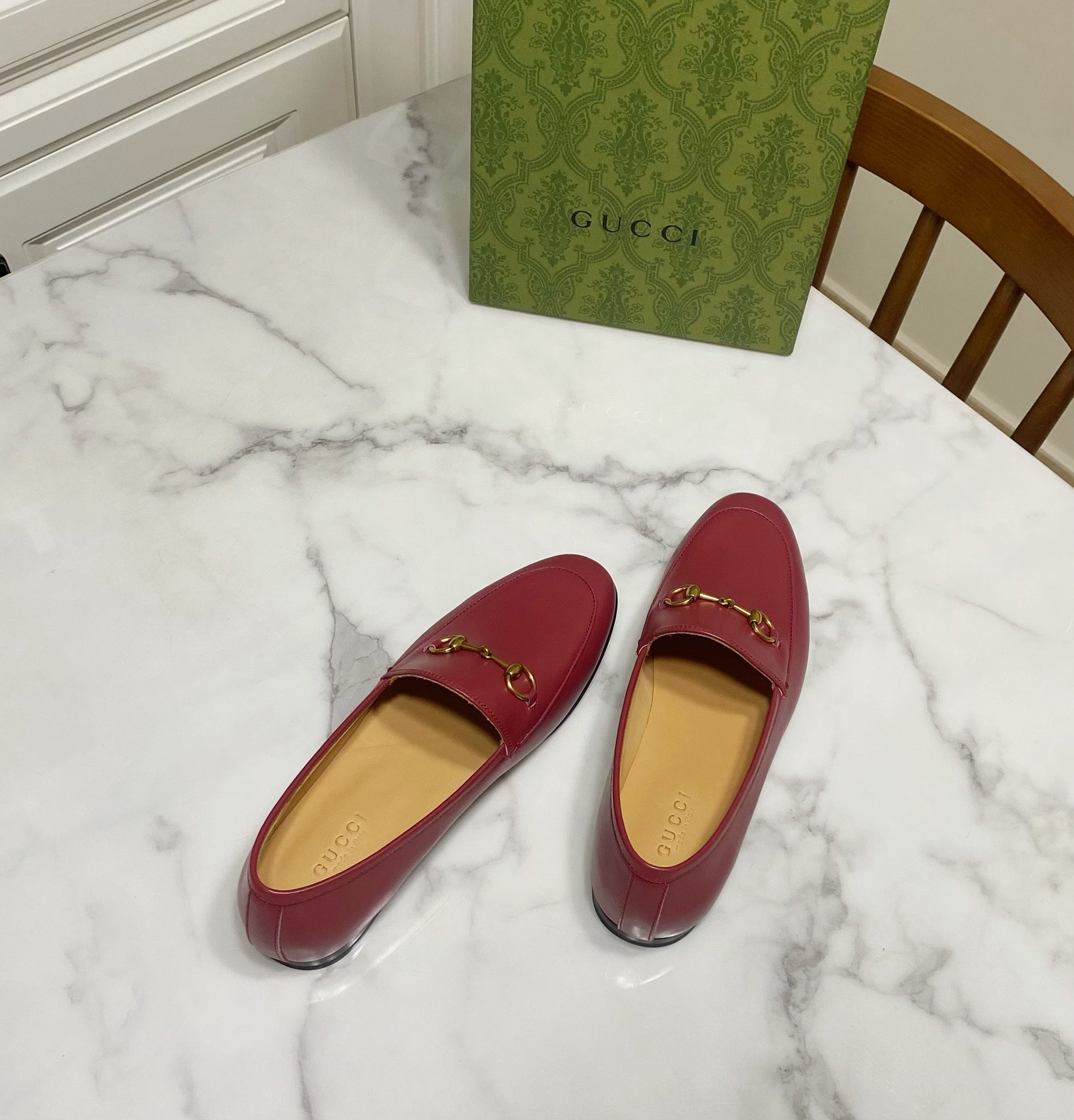 Gucci 25𝐬𝐬 Jordaan Loafer Rosso Ancora Red Calskin