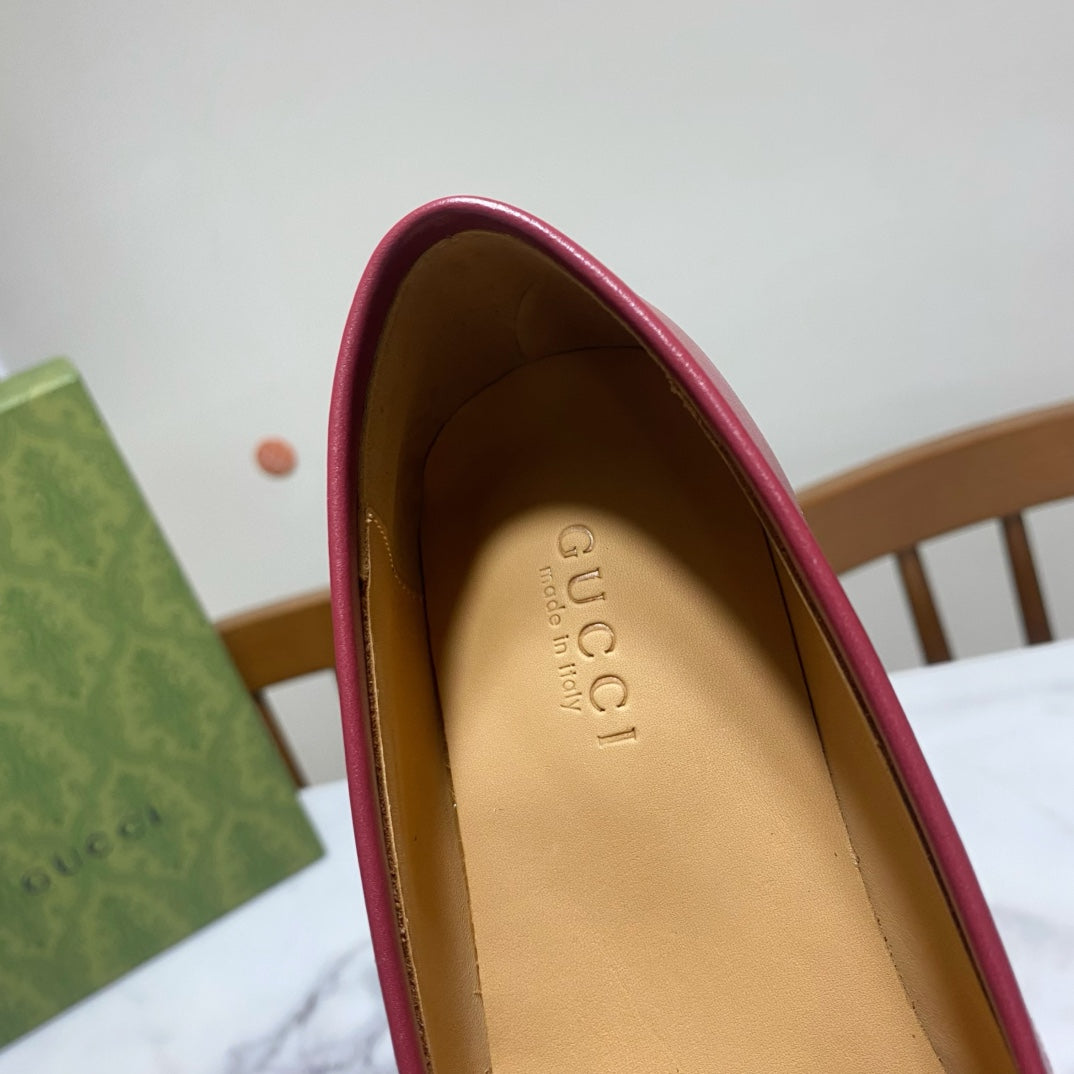 Gucci 25𝐬𝐬 Jordaan Loafer Rosso Ancora Red Calskin