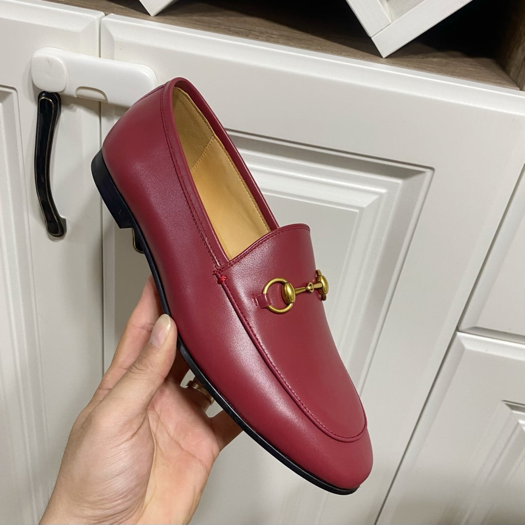 Gucci 25𝐬𝐬 Jordaan Loafer Rosso Ancora Red Calskin