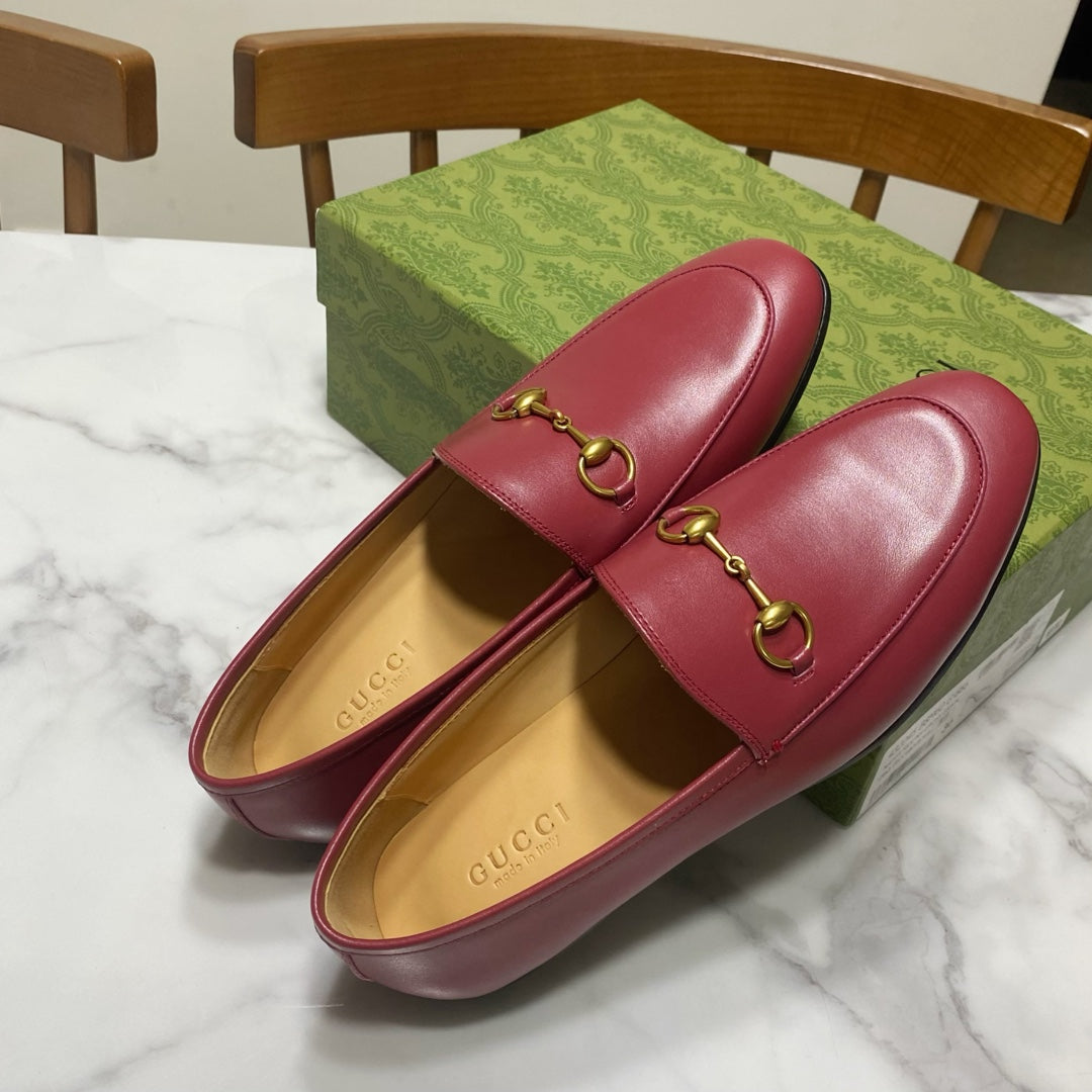 Gucci 25𝐬𝐬 Jordaan Loafer Rosso Ancora Red Calskin