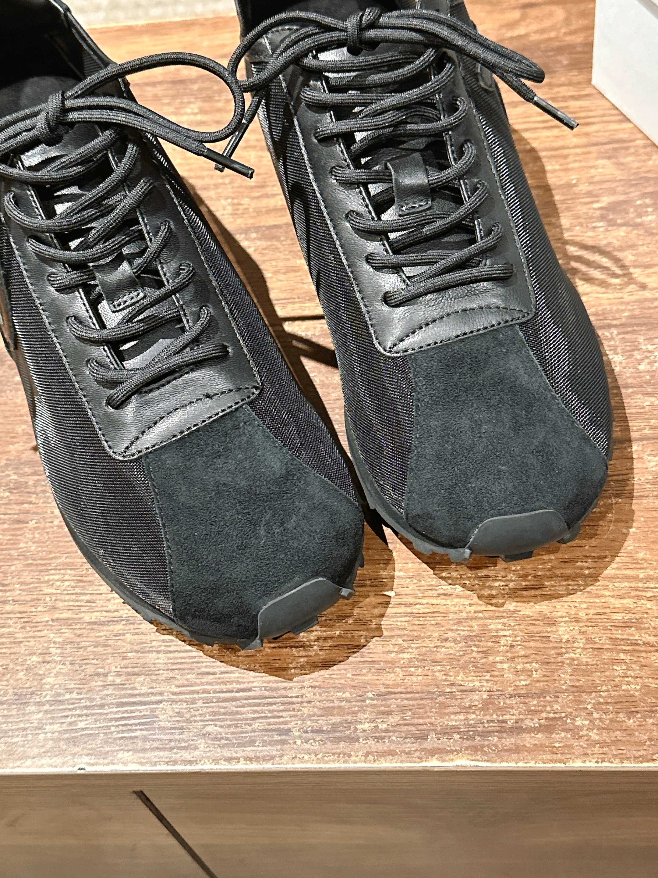 The Row Sneakers Black Mesh And Cowhide 330595