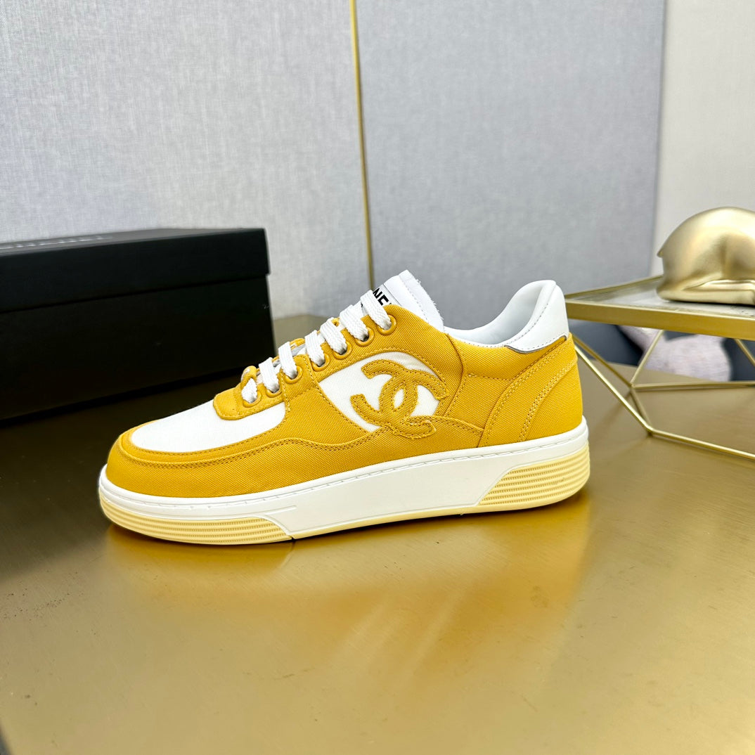 CC 24C Cruise Sneakers Yellow White Cotton 980932