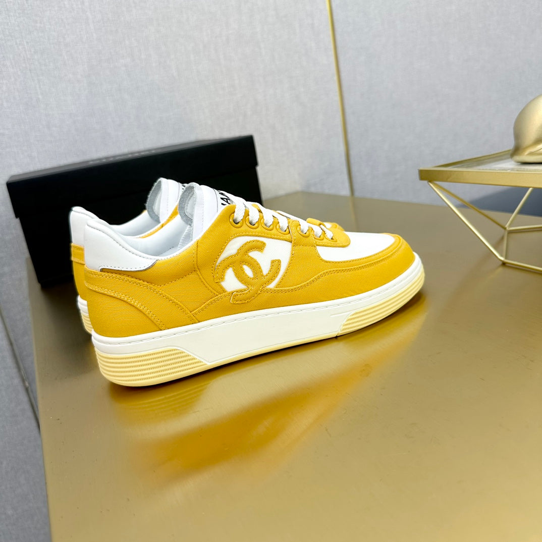 CC 24C Cruise Sneakers Yellow White Cotton 980932