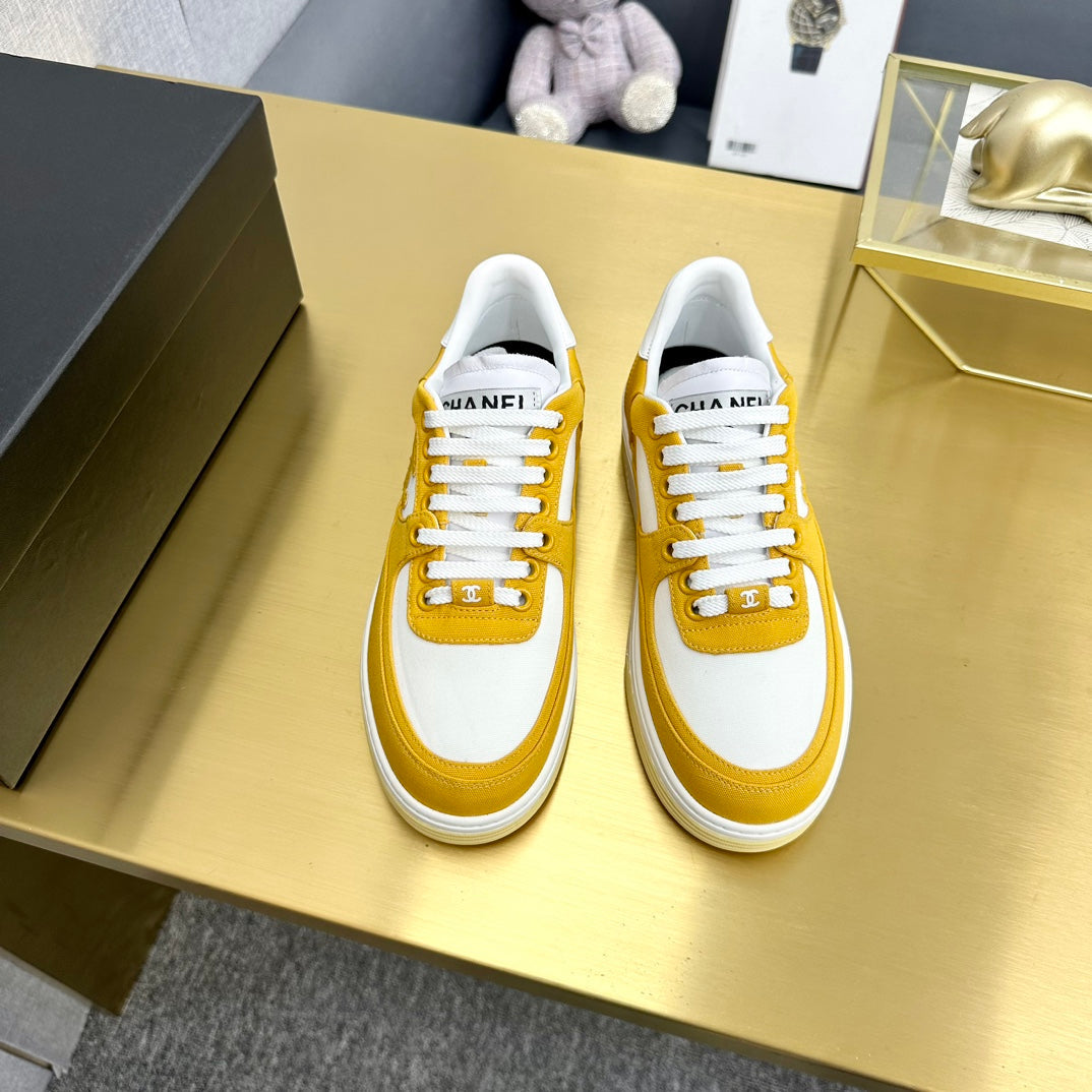 CC 24C Cruise Sneakers Yellow White Cotton 980932
