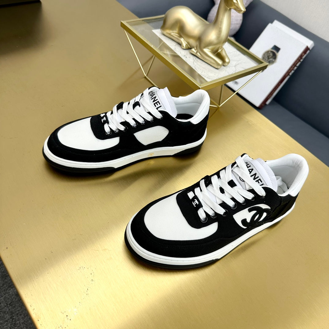 CC 24C Cruise Sneakers Black White Suede Cotton 980933