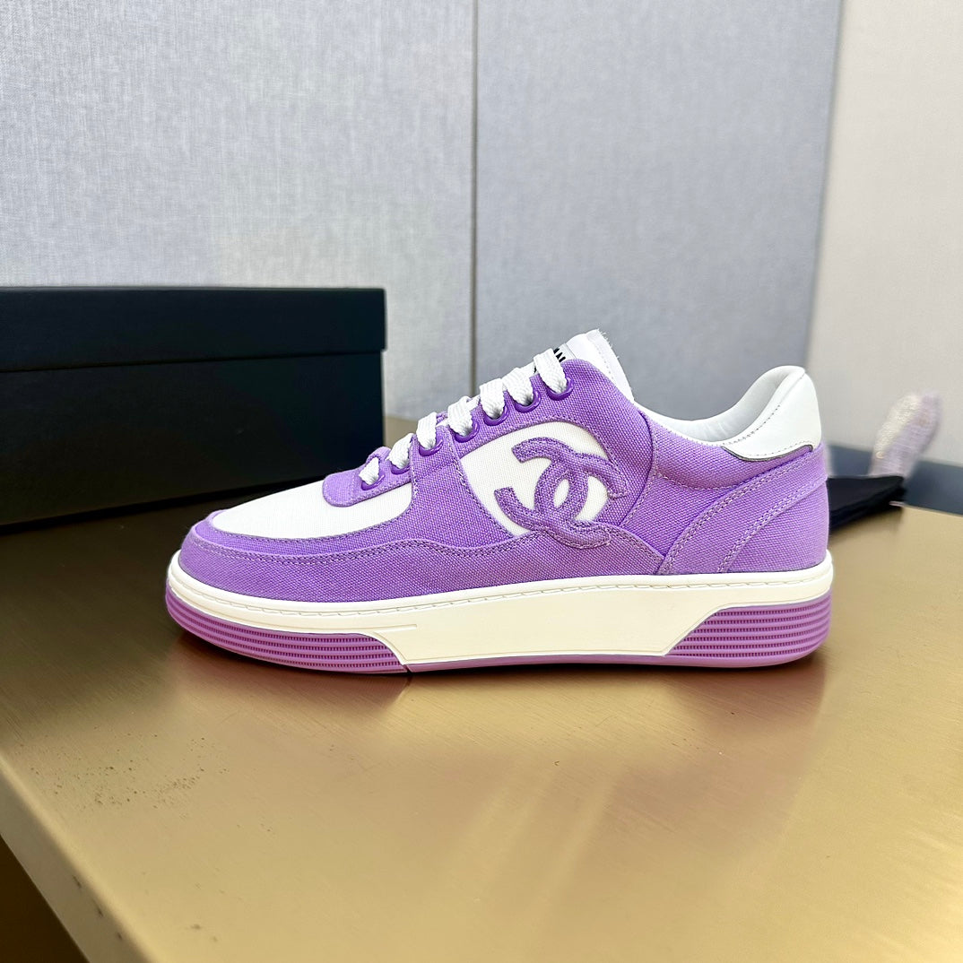 CC 24C Cruise Sneakers Purple White Cotton 980939
