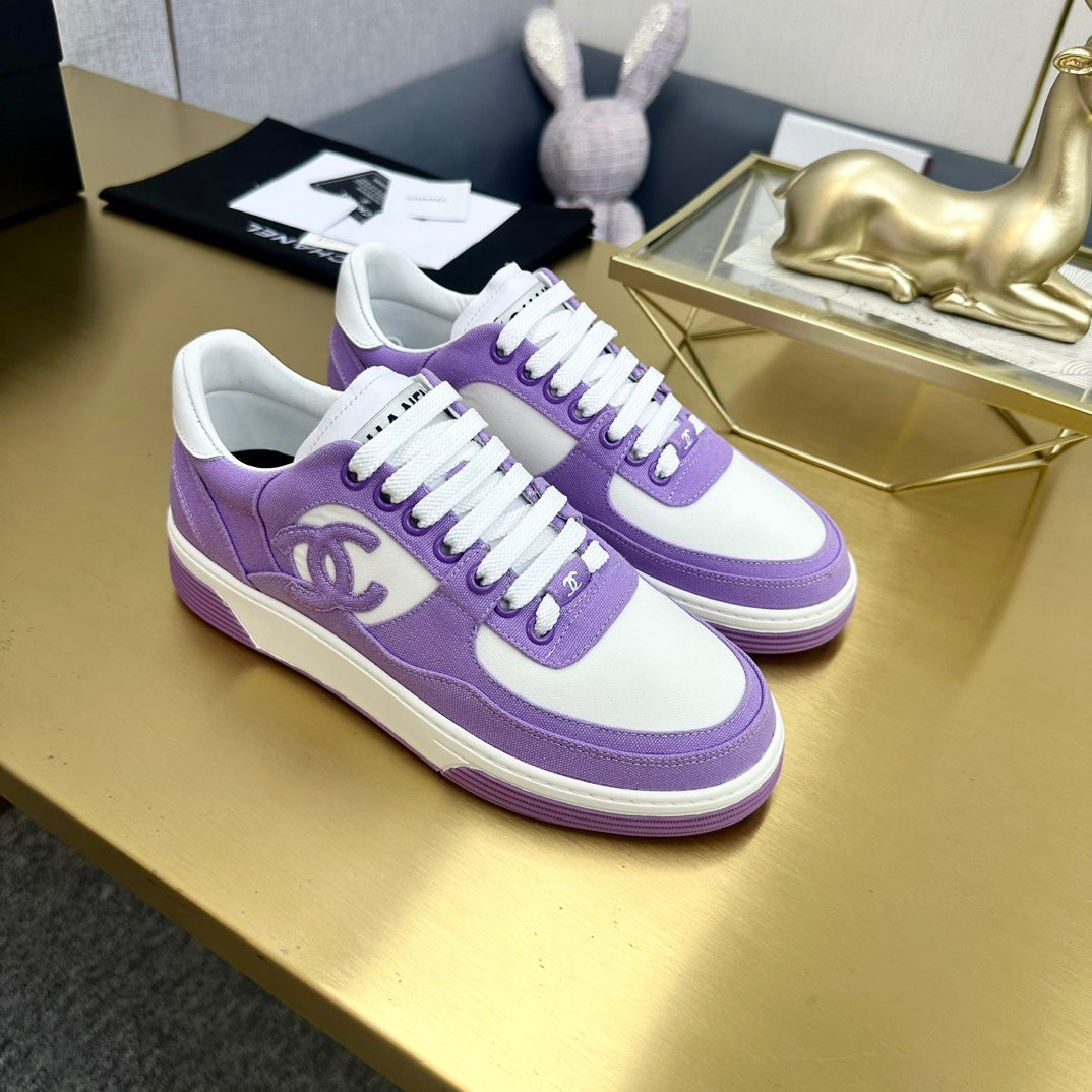 CC 24C Cruise Sneakers Purple White Cotton 980939
