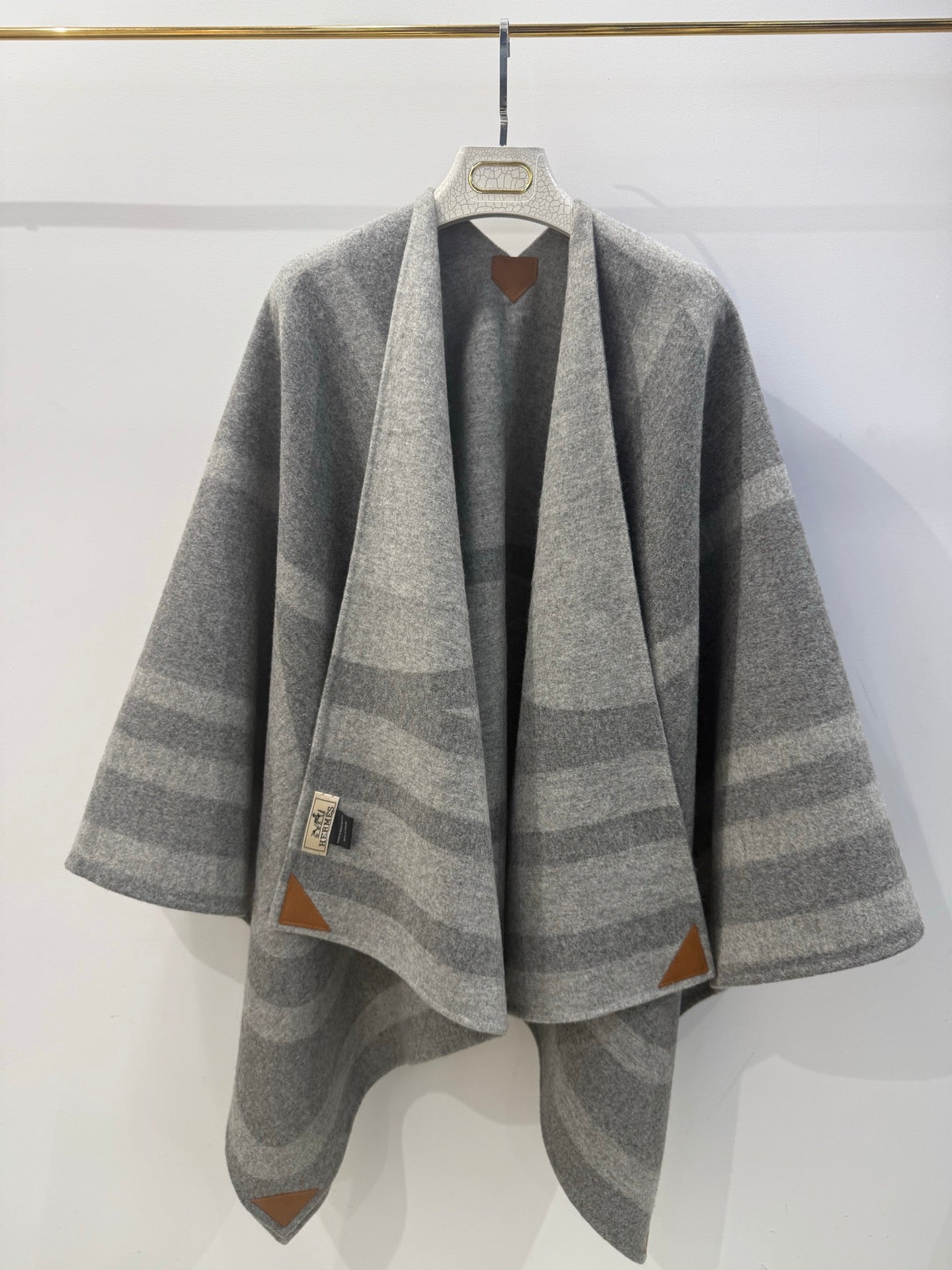 HM 26s Striped Reversible Cape/Shawl 216456
