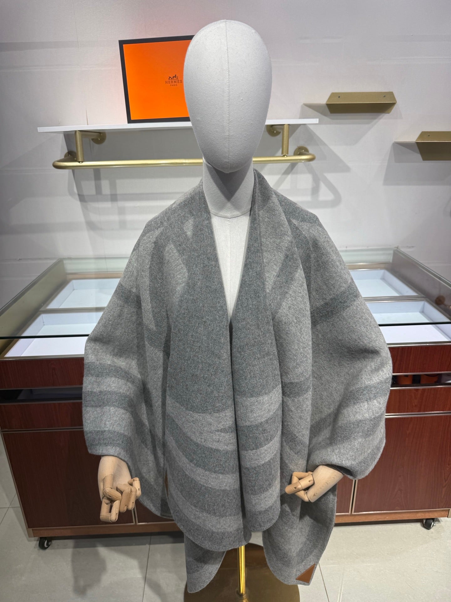 HM 26s Striped Reversible Cape/Shawl 216456