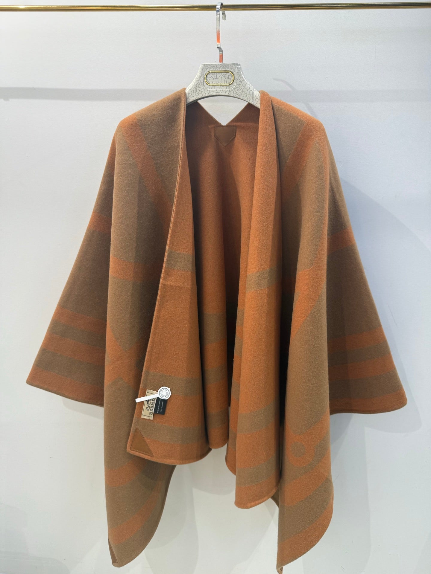 HM 26s Striped Reversible Cape/Shawl 216459