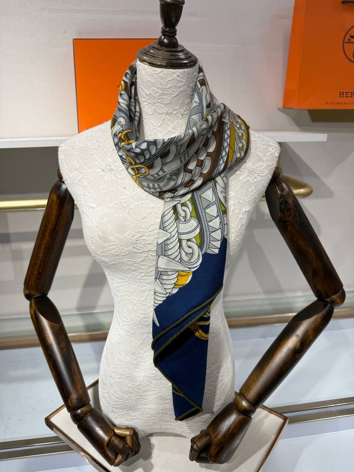 HM Scarf 90x90 Colorful Twill Silk 219973
