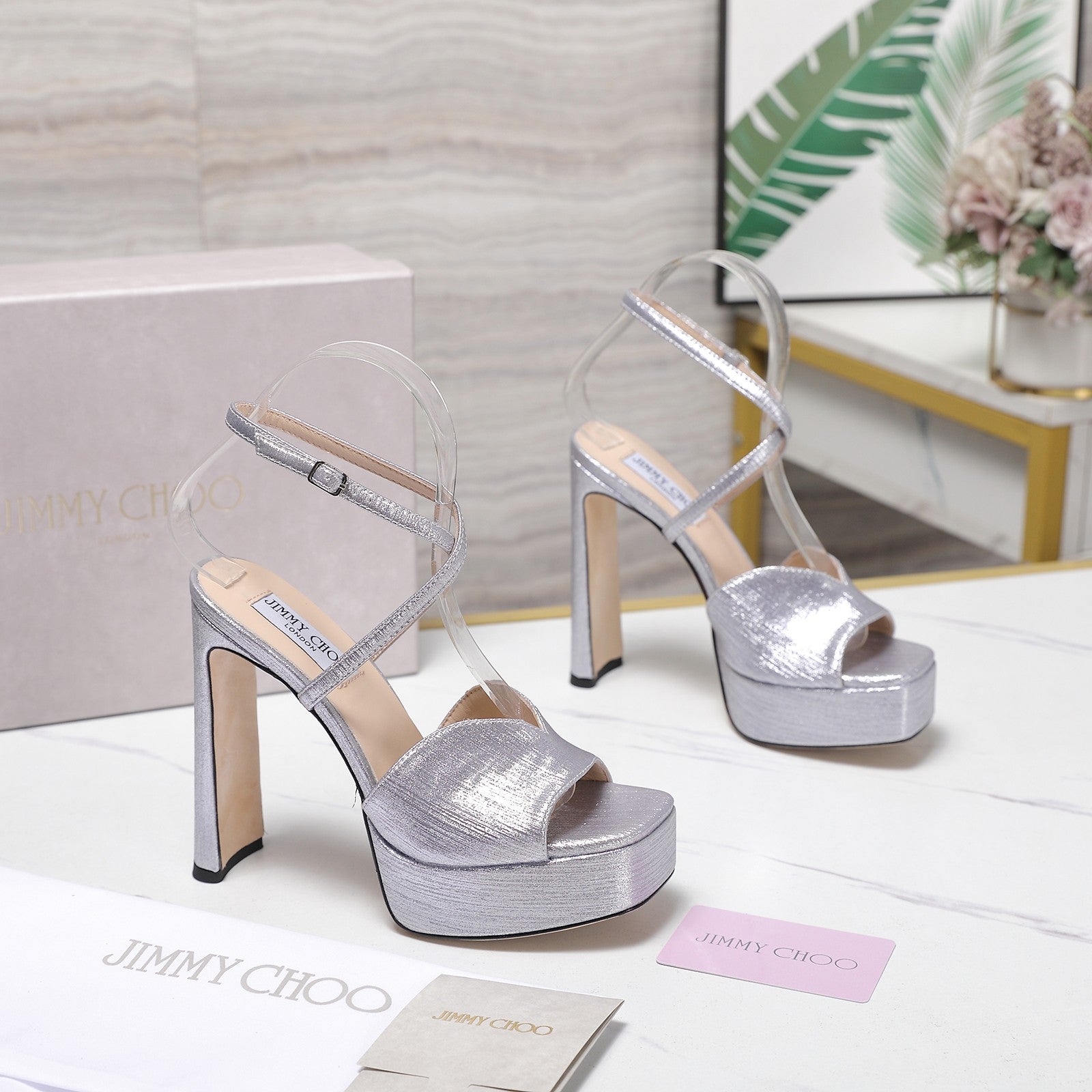 Jimmy Karli Platform Sandals 125m Grey Fabric 397352