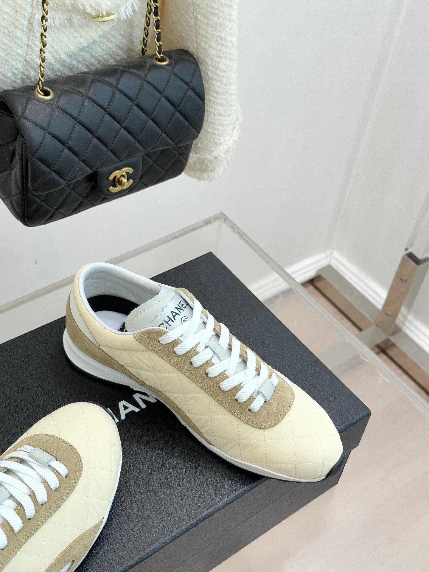 Cruise 2025/26 Trainers Cream Olive Brown Suede Fabric