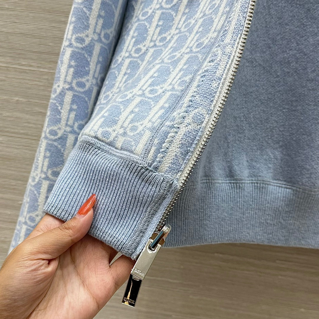 CD 25 Hooded Jacket Blue 2 Sides Cotton