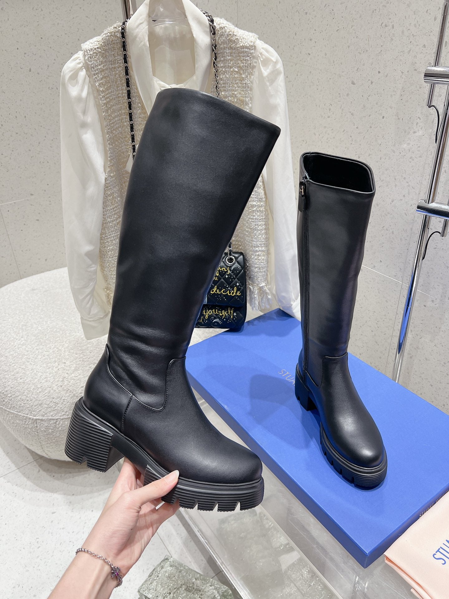 SW 5050 Ultralift Boot Black Lambskin 554351