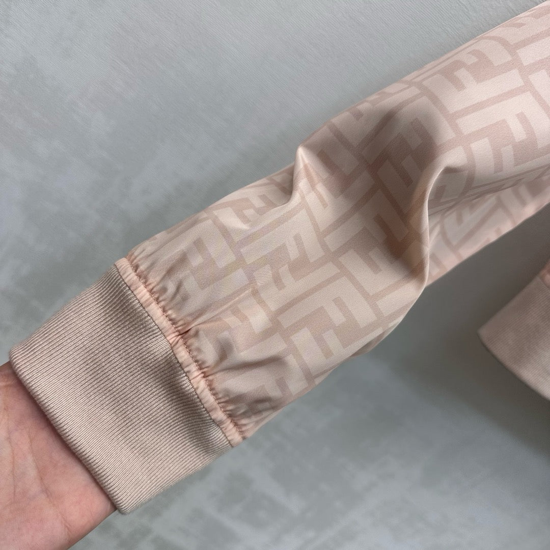 Fendi Reversible Jacket Pinkish Beige Polyamide 350268