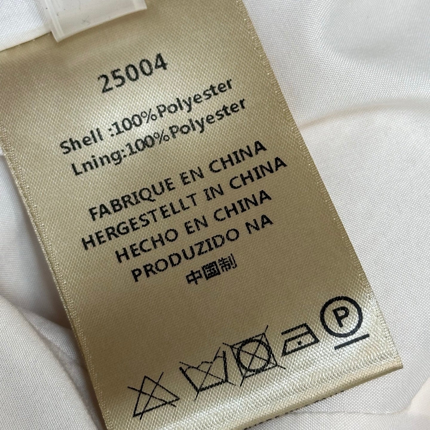 CC 26s Set Ivory White Polyester 364025