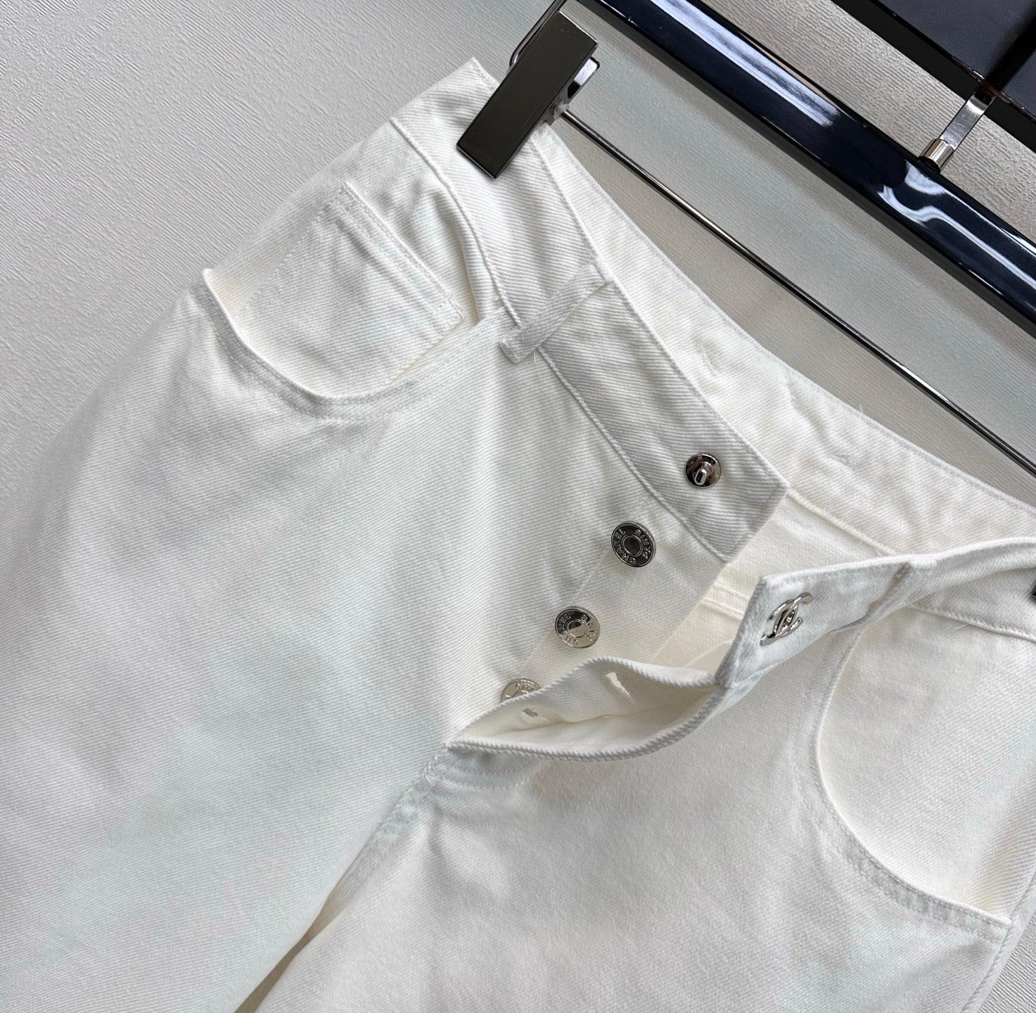 CC 26s Button-Up Jeans White Denim 366924