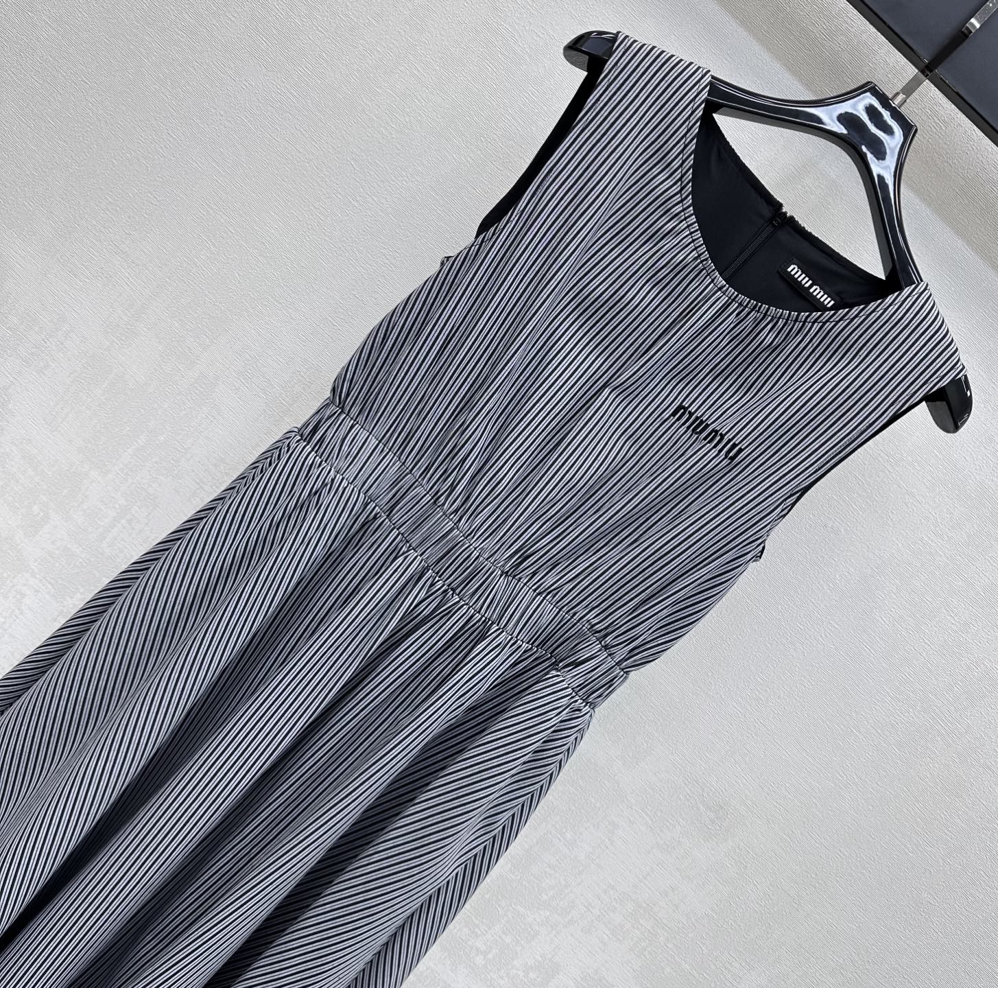Miu 26s Striped Vest Dress 366948
