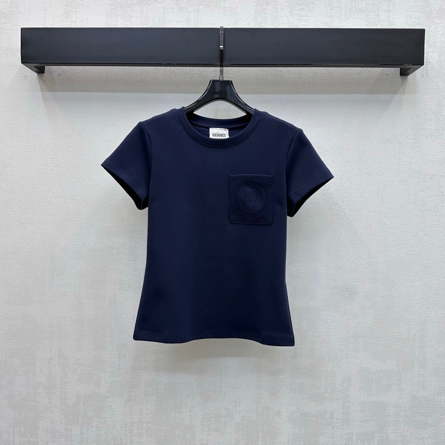 HM 26s Embroidered Pocket T-Shirt Dark Blue Cotton 378823