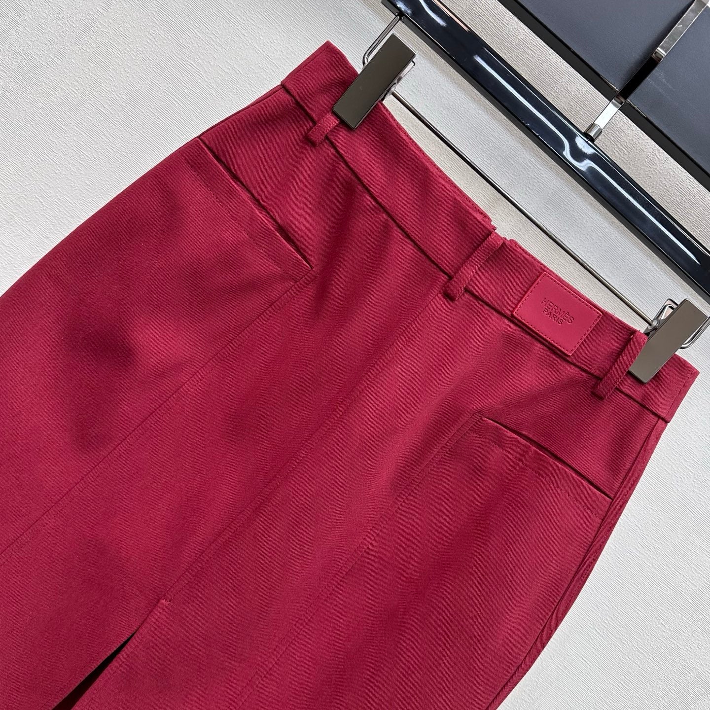 HM 26s Mid-length Skirt Red Cotton 378838