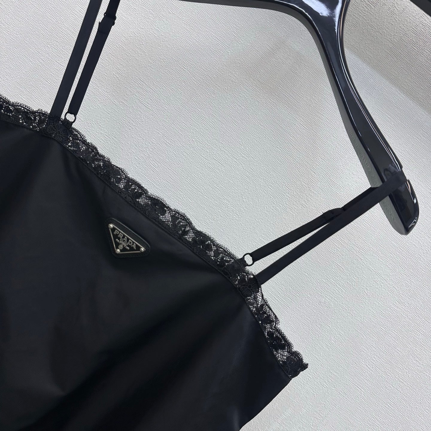 Prada 26s Slip Dress Black Polyester 396601
