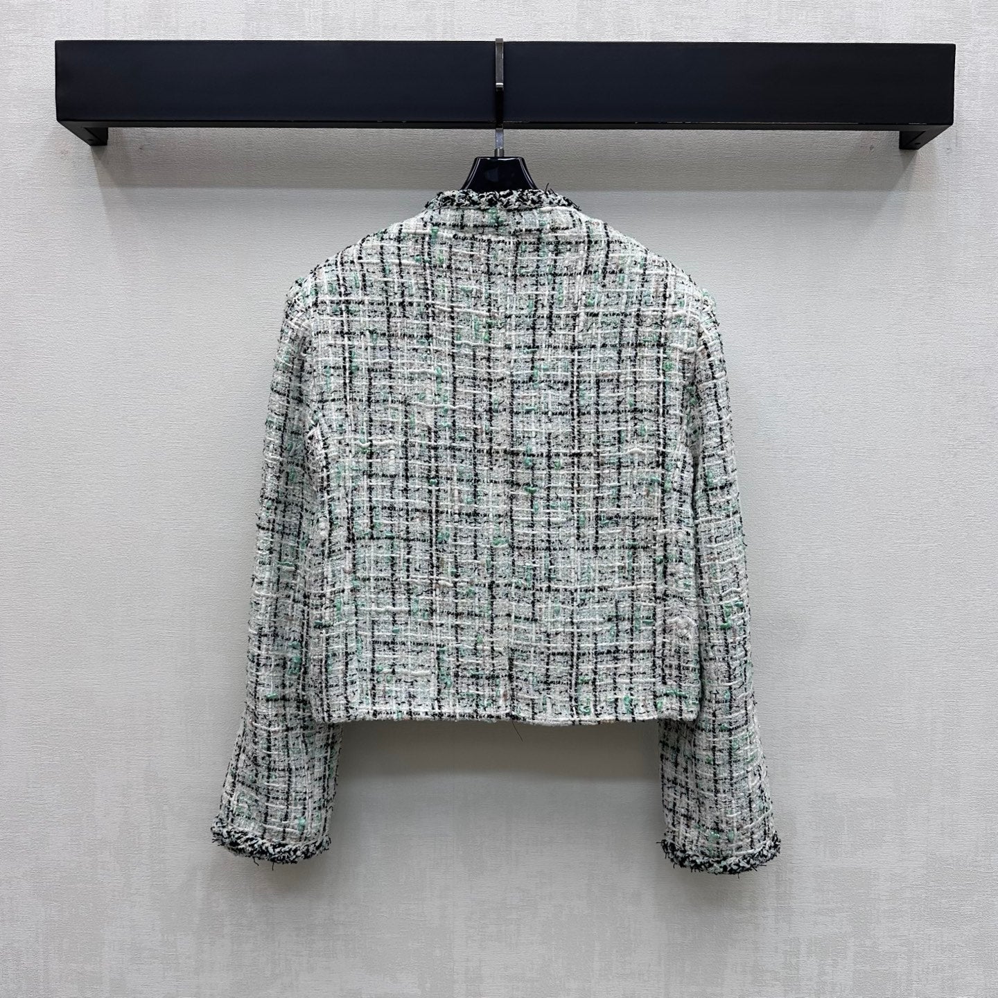 CC 26s Jacket White Black Green Tweed 407415