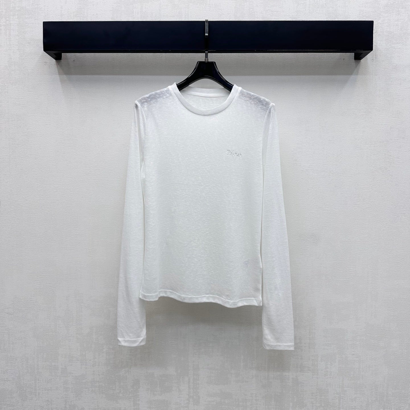 CD 26s Embroidered Slim Fit Long-Sleeve White Cotton 422620