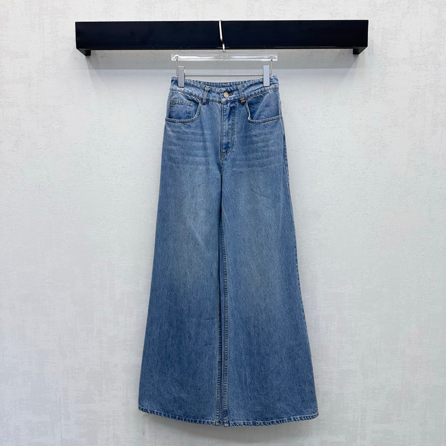 CC 26s Label Wide-Leg Jeans Light Blue Denim 422639