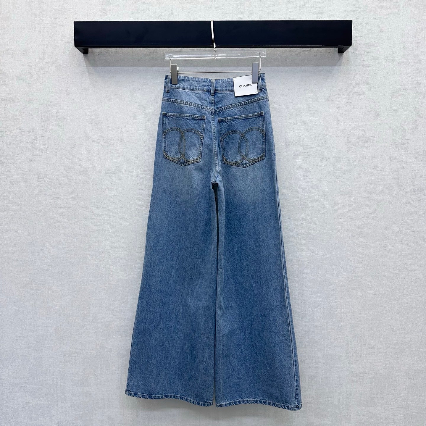 CC 26s Label Wide-Leg Jeans Light Blue Denim 422639