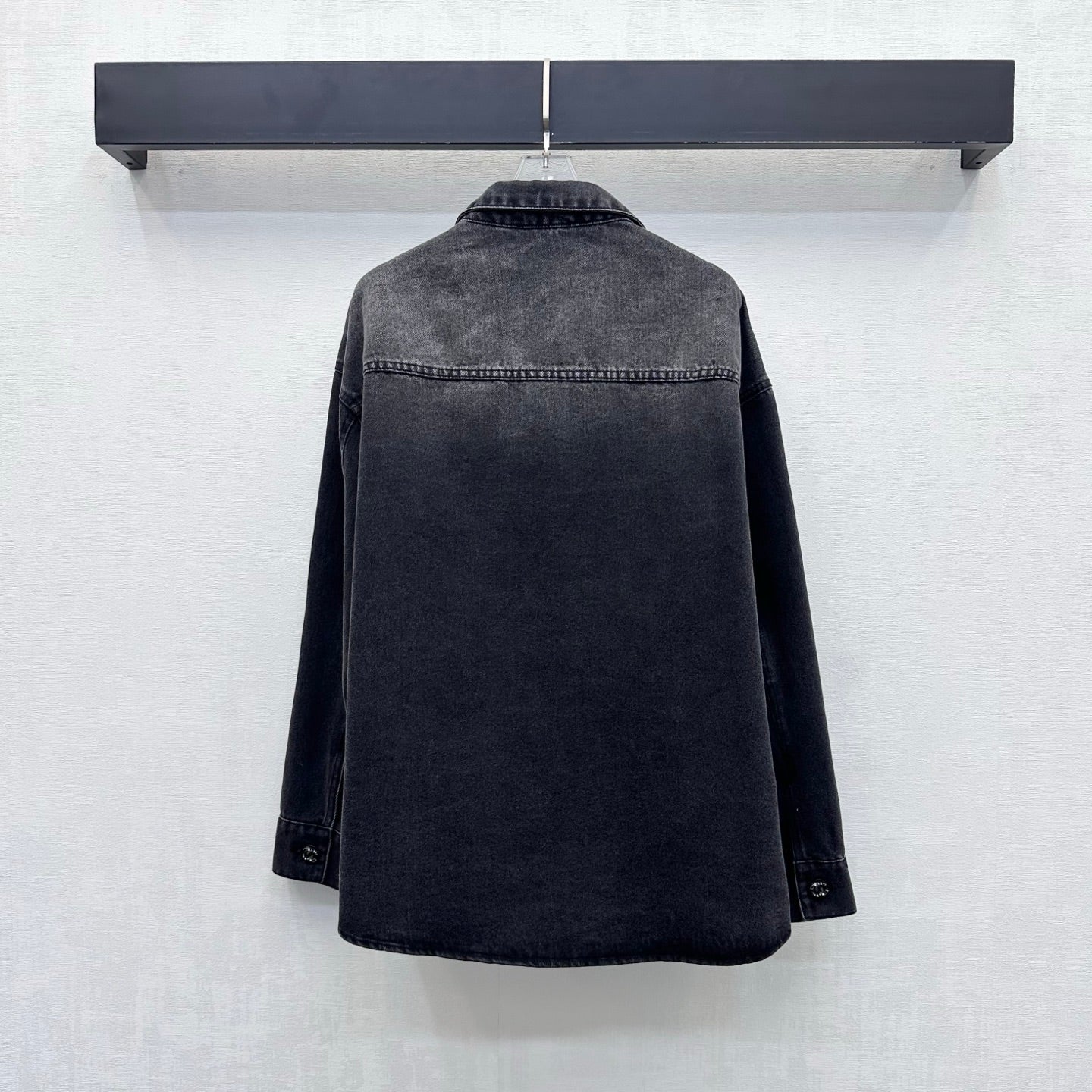 CC 26s Letter Button Jacket Dark Grey Denim 422627