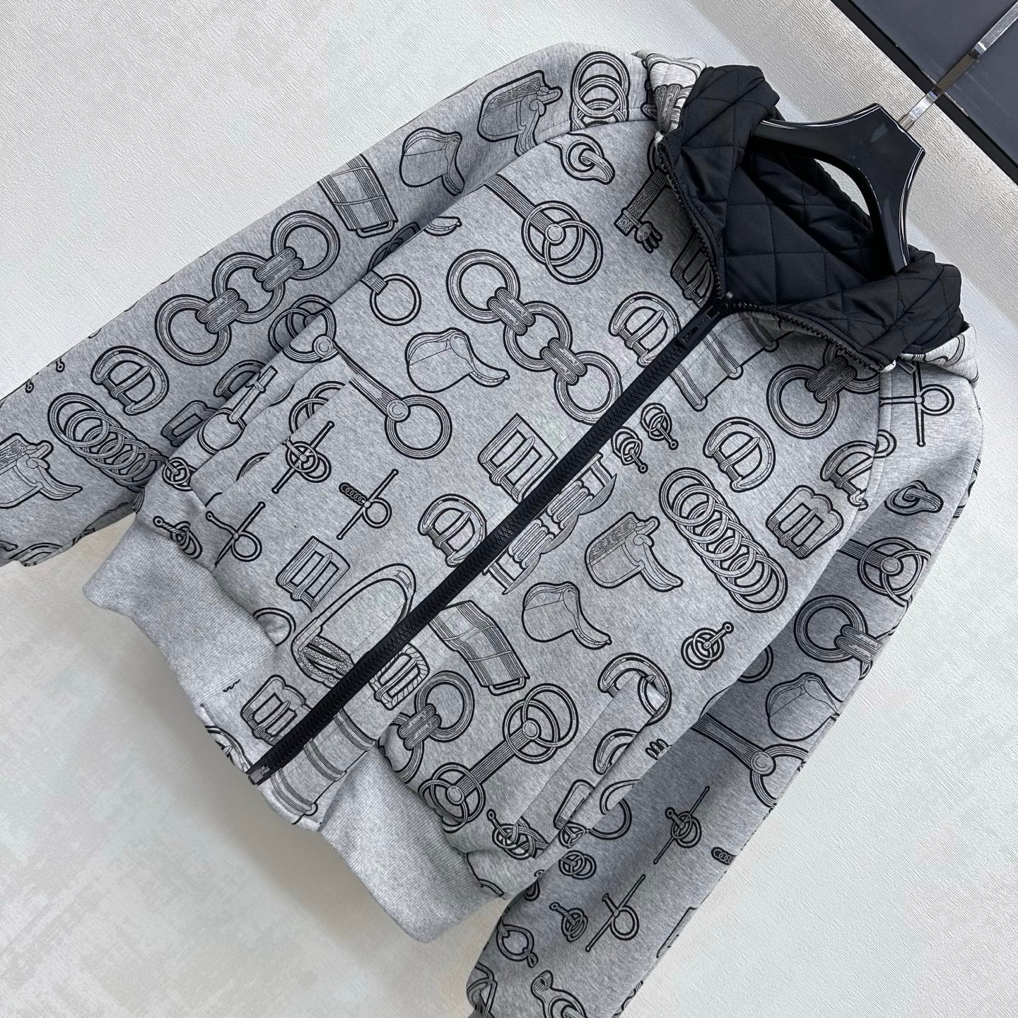 HM 26s "Cahier du Colporteur" Reversible Jacket Grey Cotton 422585