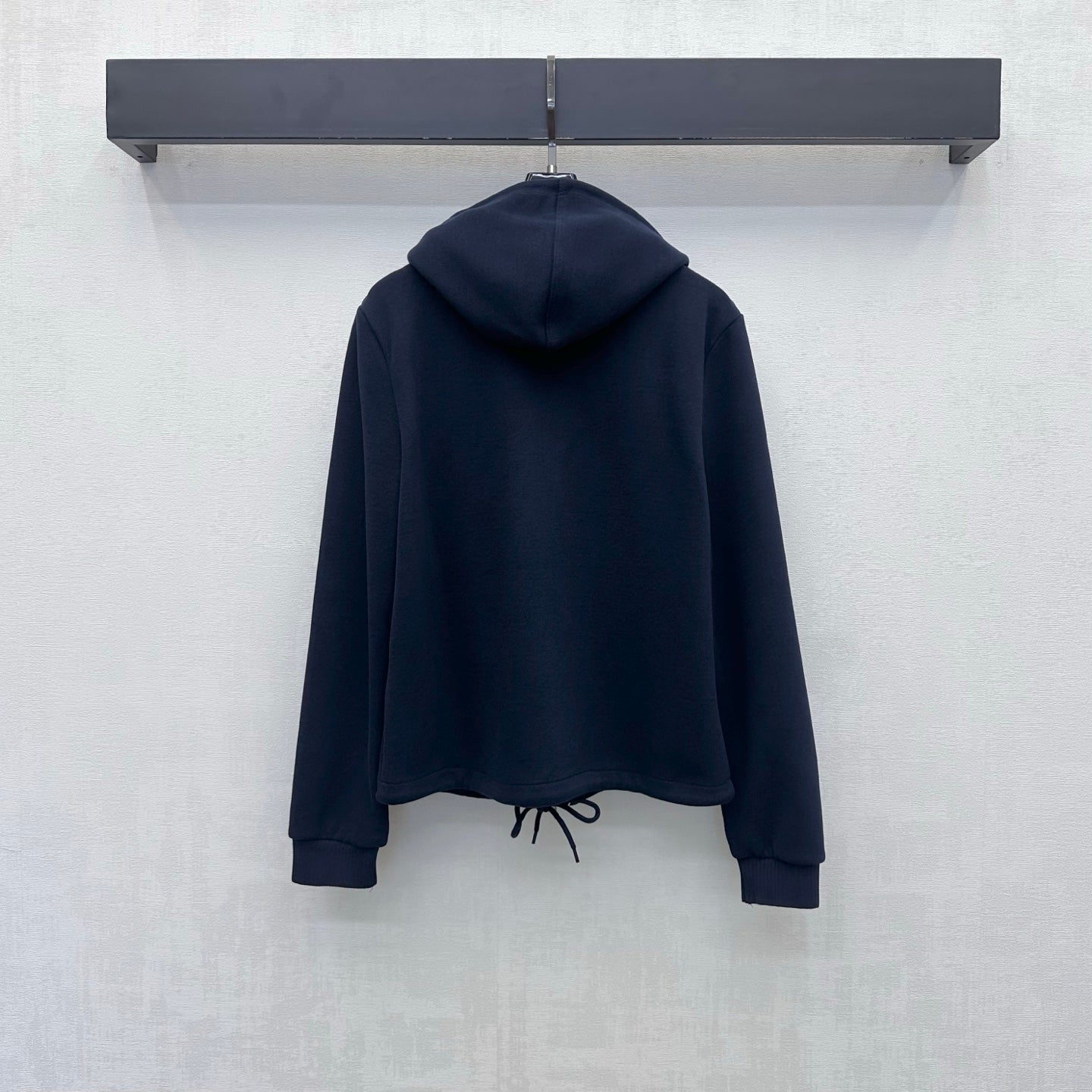 CC 26s Embroidered Hooded Cardigan Navy Blue Wool Polyester 422573