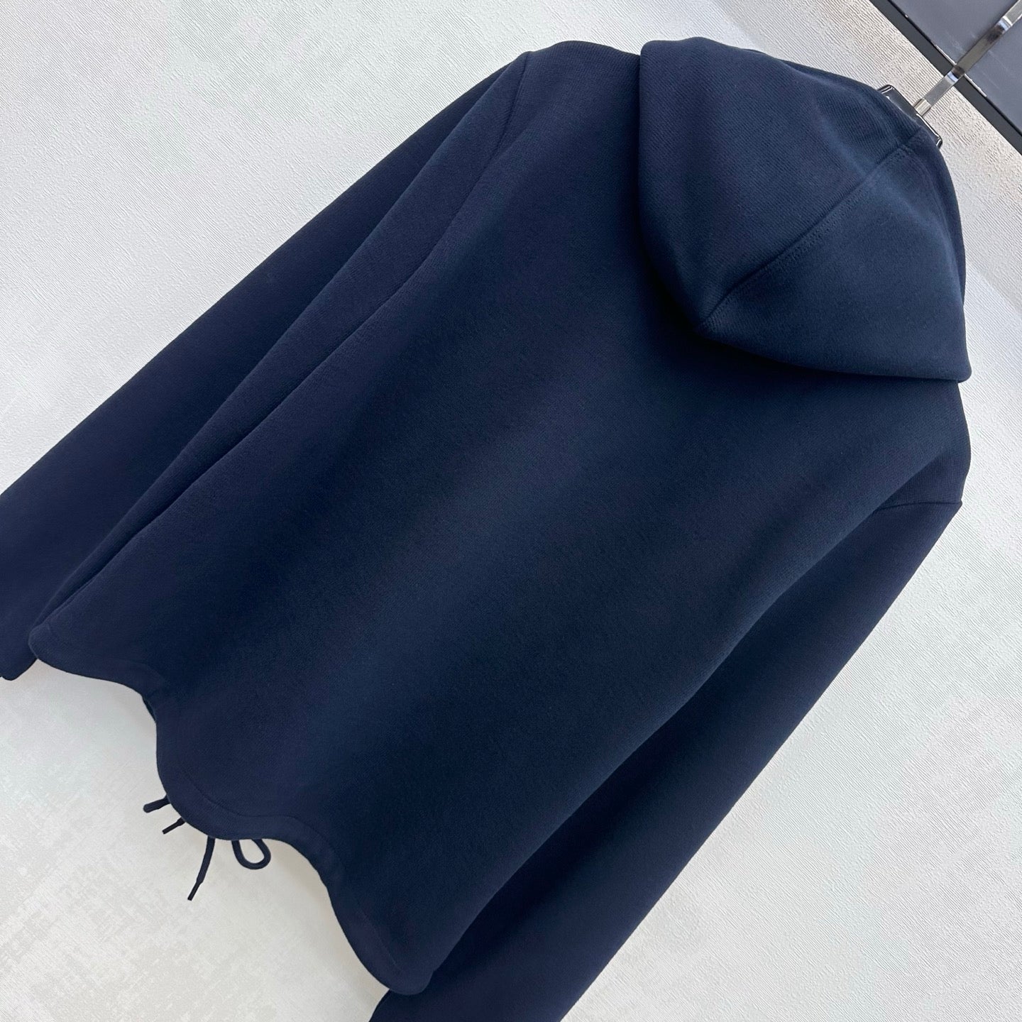 CC 26s Embroidered Hooded Cardigan Navy Blue Wool Polyester 422573