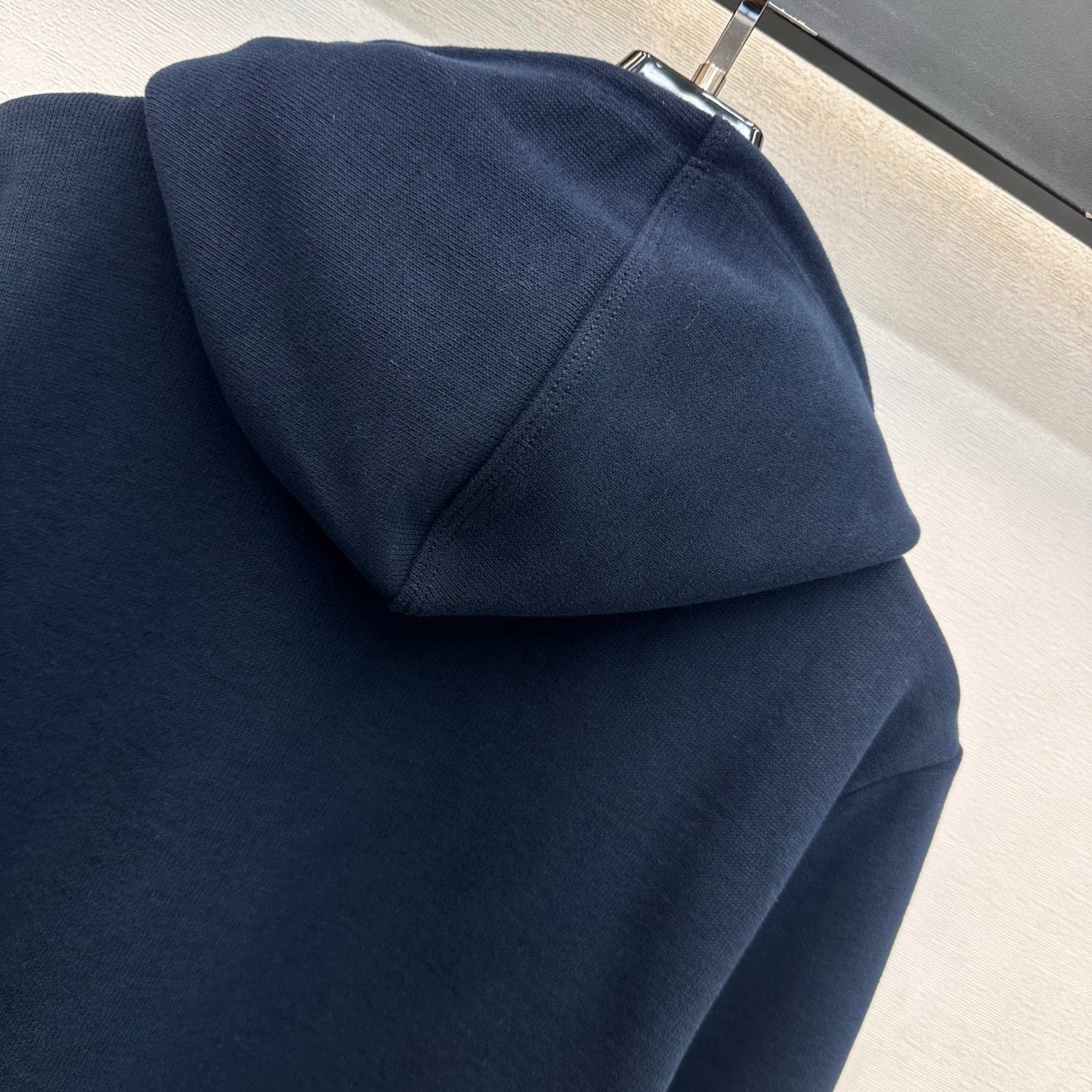 CC 26s Embroidered Hooded Cardigan Navy Blue Wool Polyester 422573