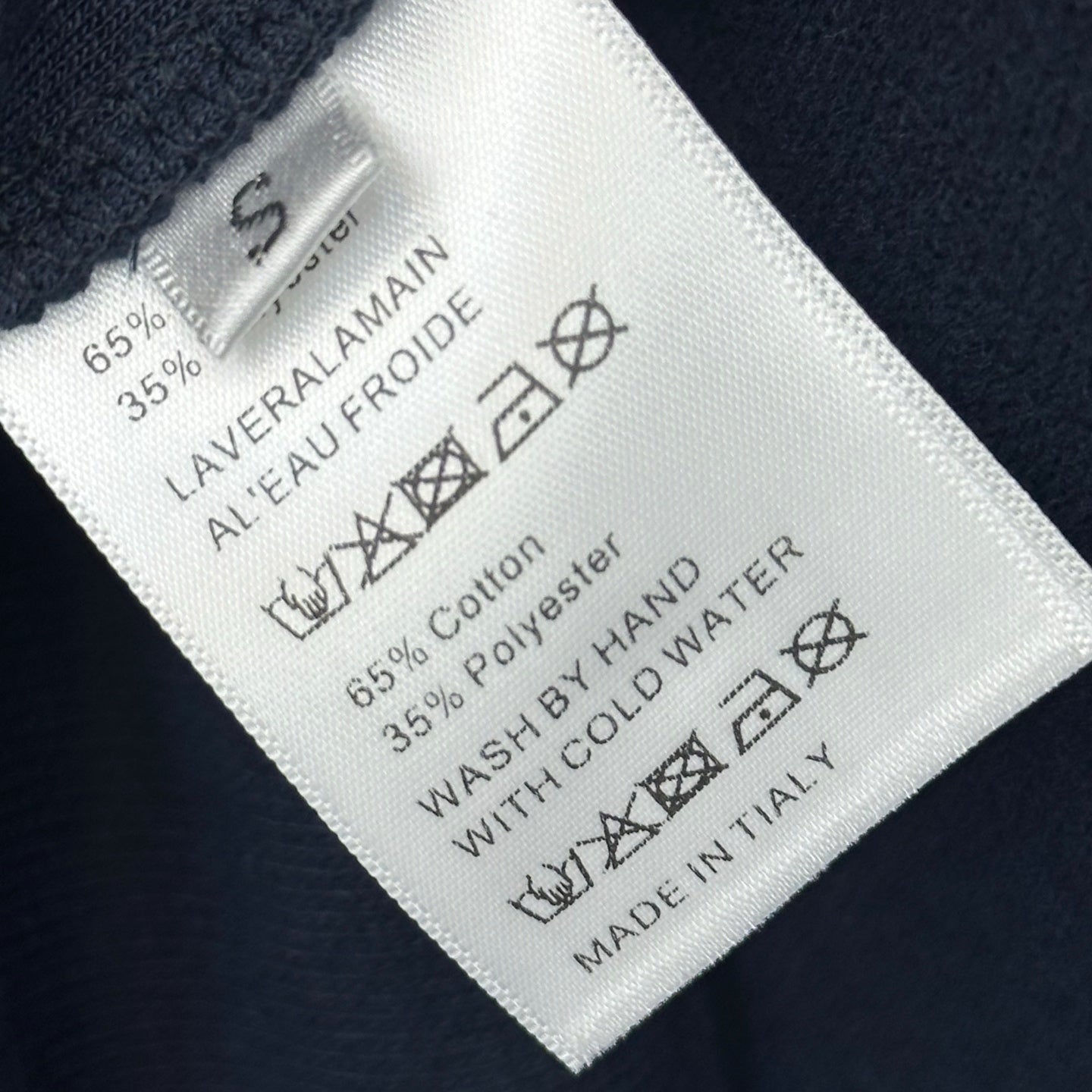 CC 26s Embroidered Hooded Cardigan Navy Blue Wool Polyester 422573