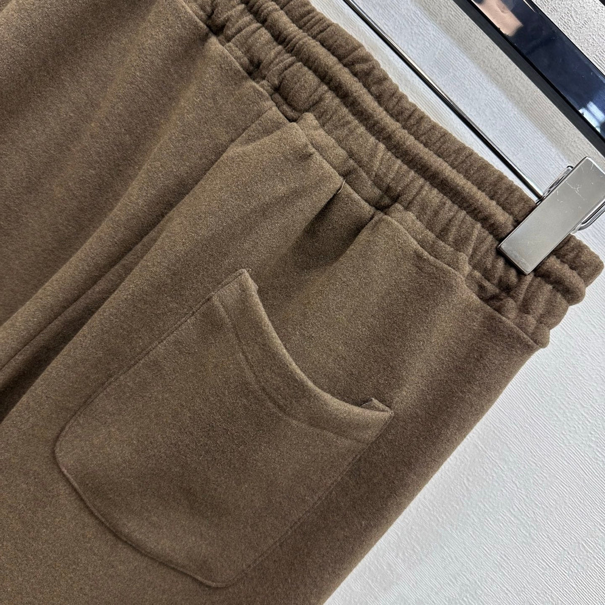 Prada 26s Triangle Logo Wide Leg Joggers Drawstring Cotton 4274853