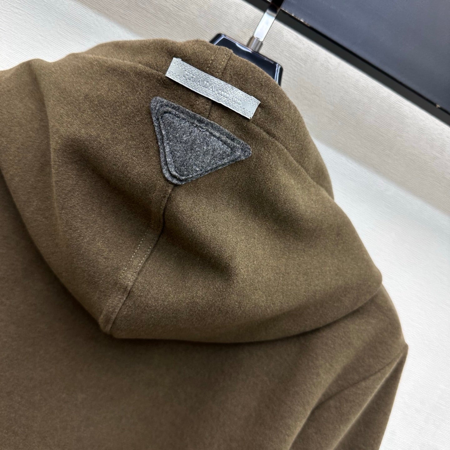 Prada 26s Half Zip Hooded Sweatshirt Multi-Blend