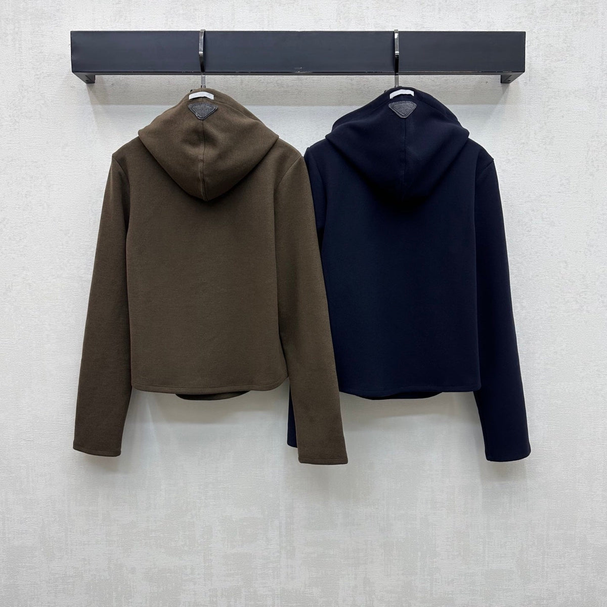Prada 26s Half Zip Hooded Sweatshirt Multi-Blend