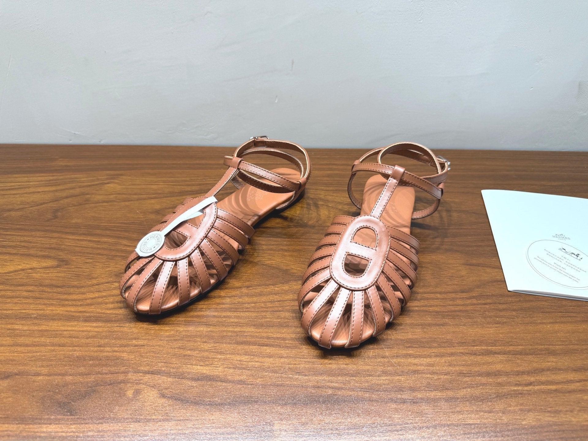 HM Nour Sandals Tan Leather 849484
