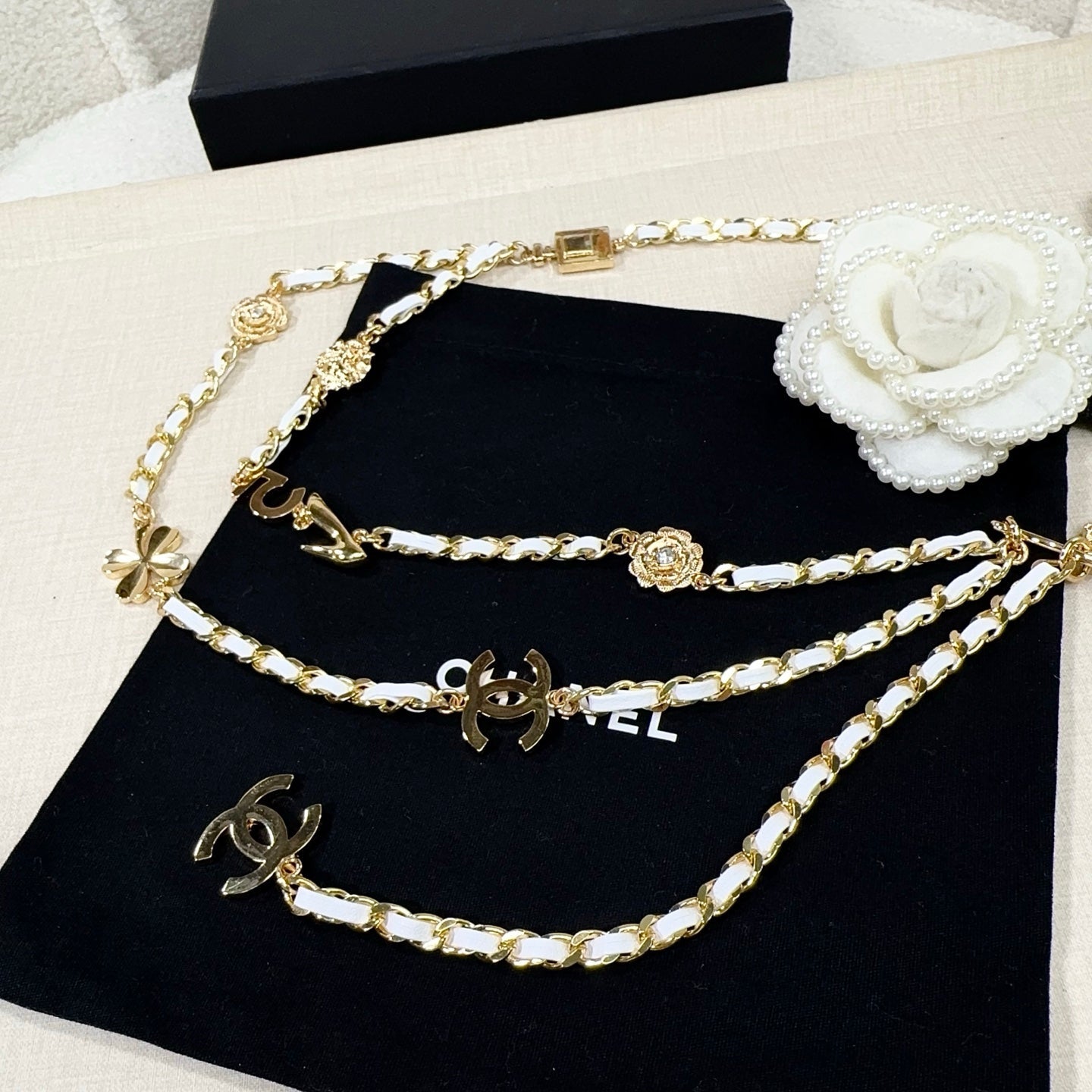 Chanel 2026 CC Logo Plaque Waist Belt 216564