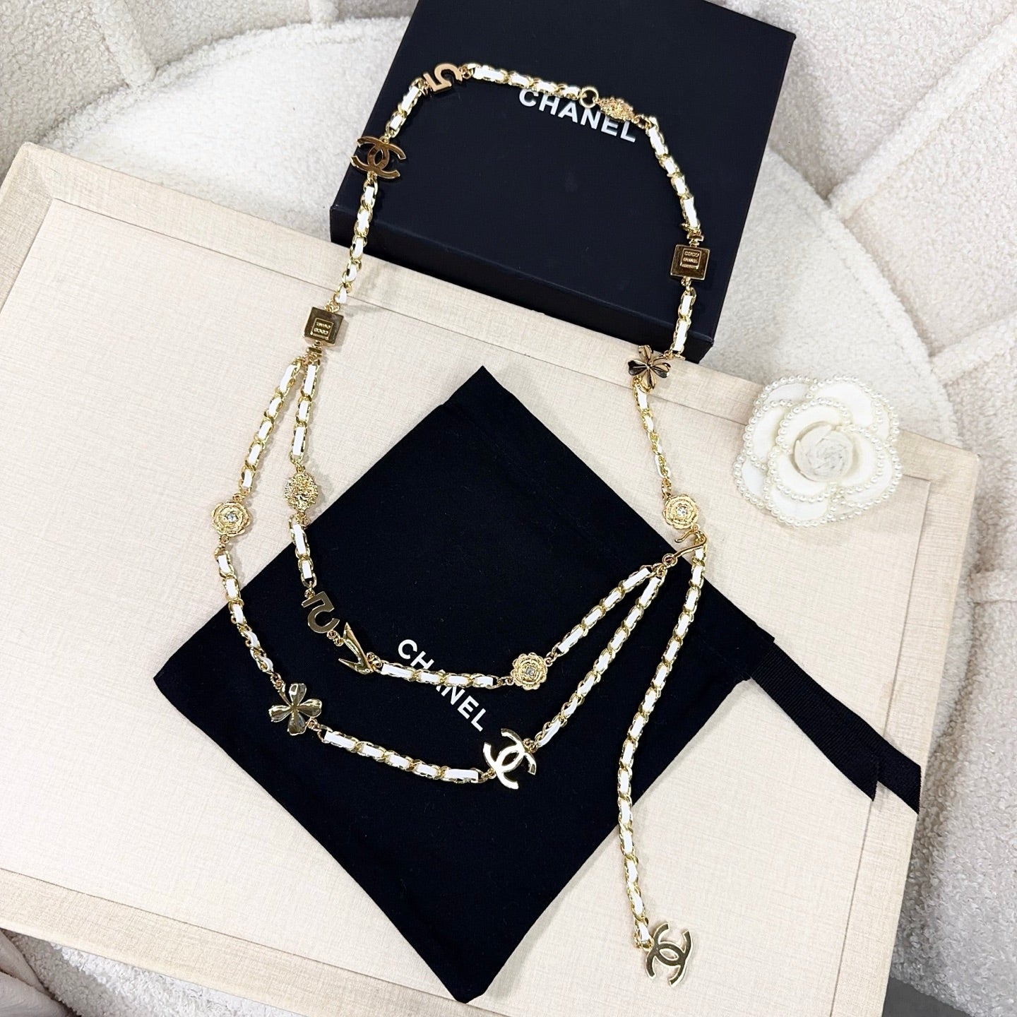 Chanel 2026 CC Logo Plaque Waist Belt 216564