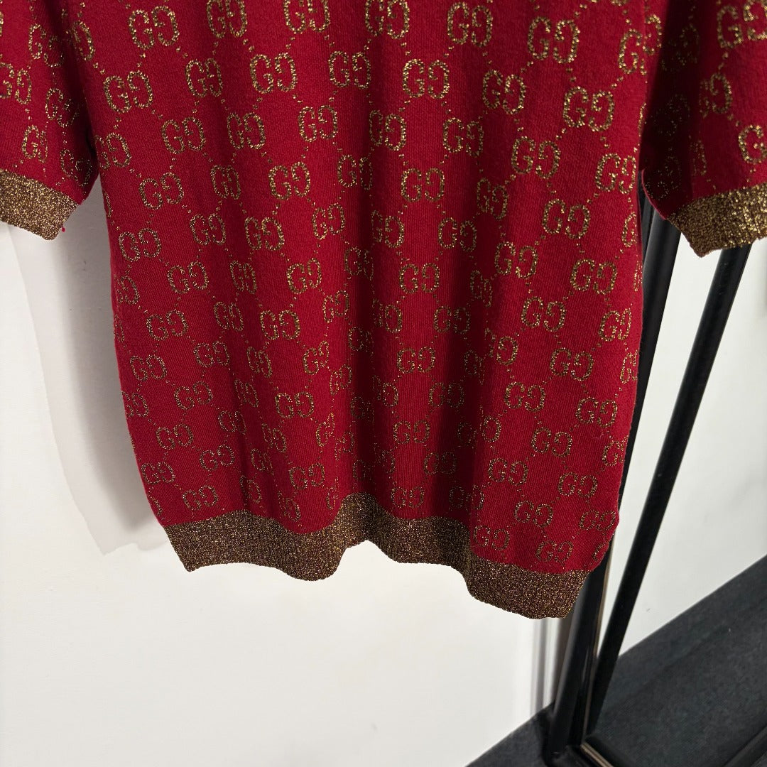 Gucci 26s Short-Sleeve Knit T-Shirt 477