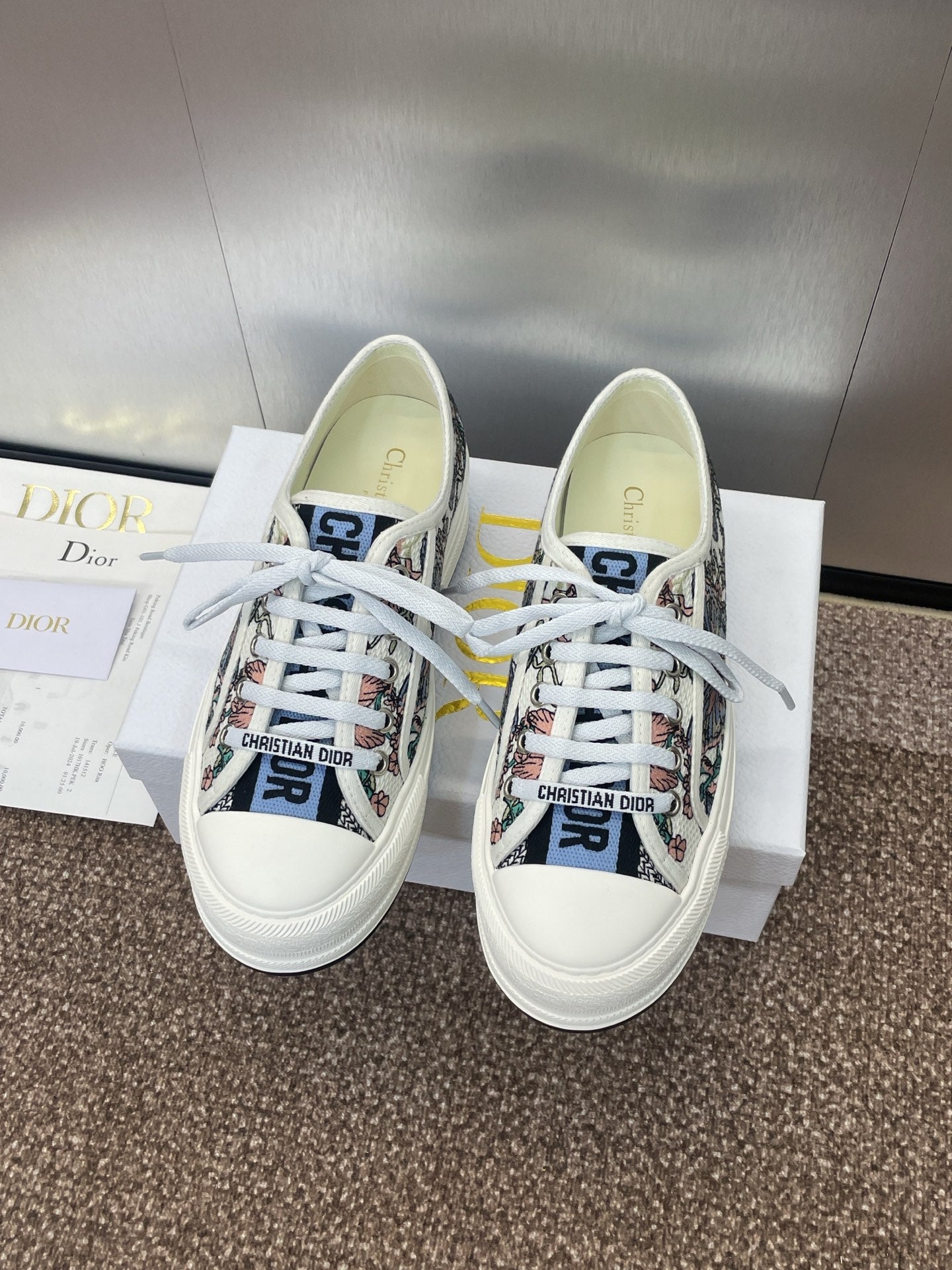 CD Walk'n Dior Multicolor Fabric Cowhide 551451