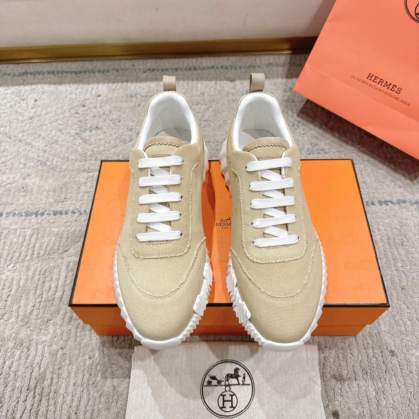 HM Bouncing Sneaker Khaki Canvas 581315