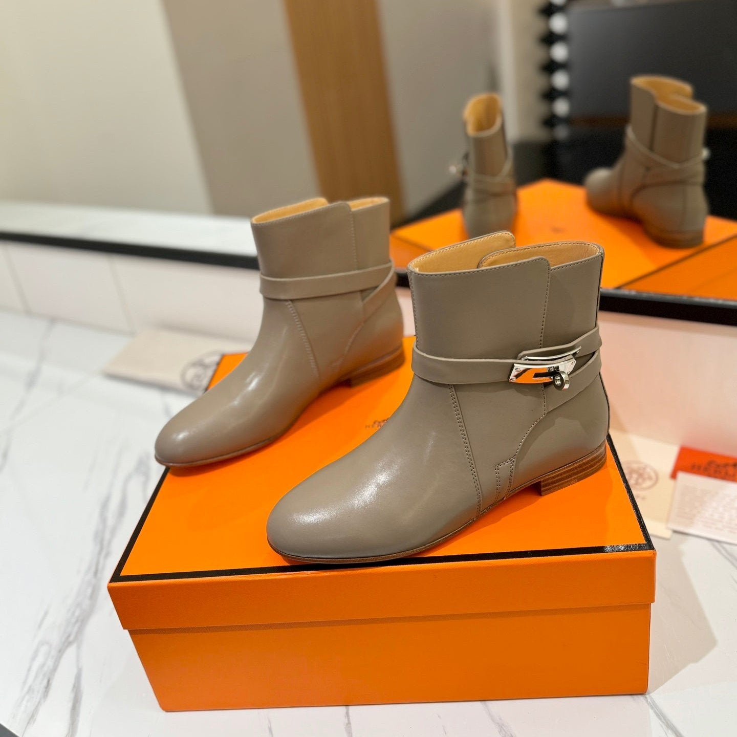 HM Neo Ankle Boot 15mm Light Brown Cowhide 960832