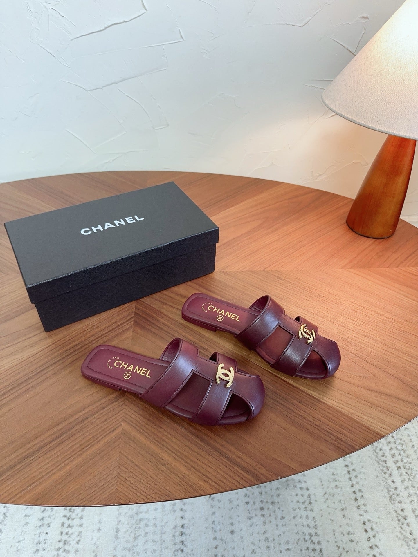 CC 26s Slipper Burgundy Lambskin 827263
