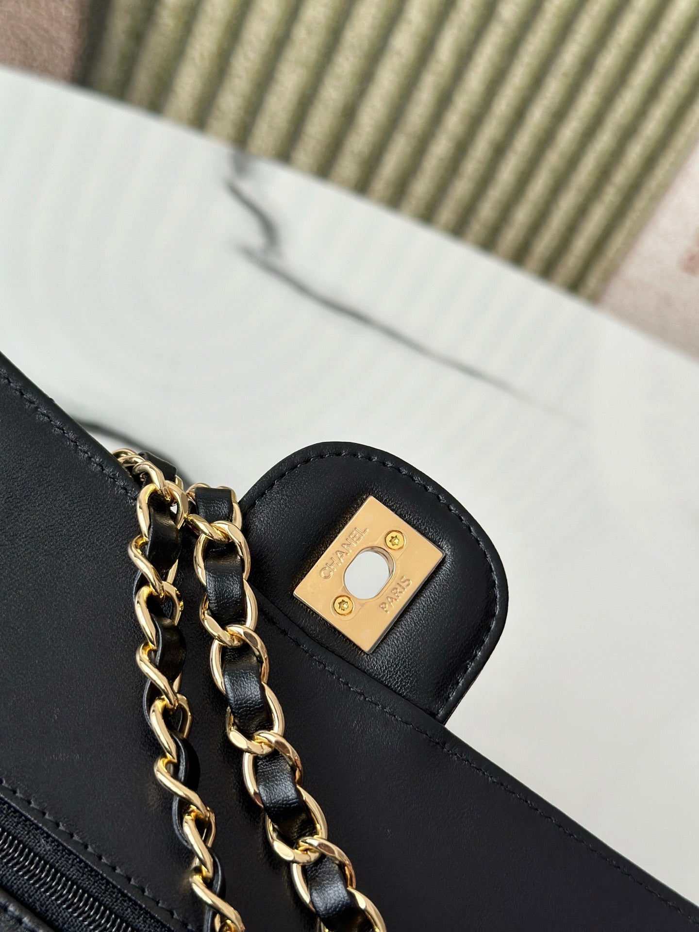 CC 26s Classic 11.12 Bag 25.5cm Black Lambskin